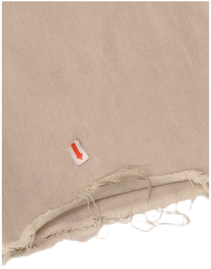 Женские широкие джинсы ZARA The Marine с высокой талией EU 34 2XS W24 L29 Бежевые