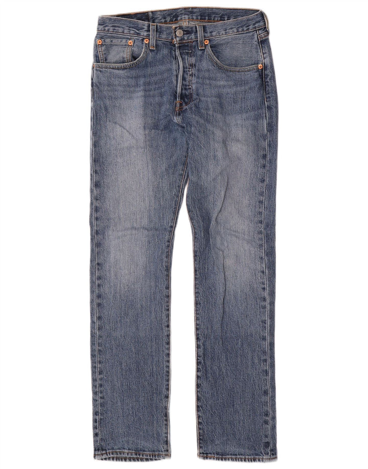 Мужские прямые джинсы Levi's 501 W28 L30 синие, хлопок