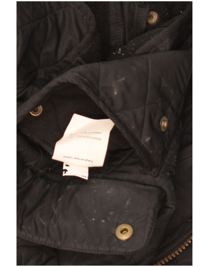 Женская стеганая куртка в стиле милитари Barbour UK 14, большая, черная, полиэстер
