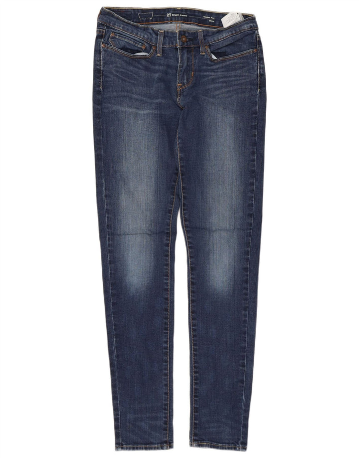 Женские джинсы скинни Levi's с современной посадкой и небольшим изгибом W27 L32 Темно-синие