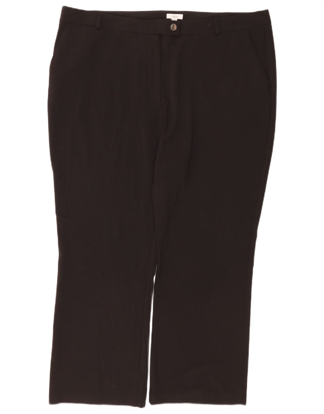 Макс и Ко. Женские костюмные брюки Bootcut UK 22 3XL W42 L29, черный полиэстер