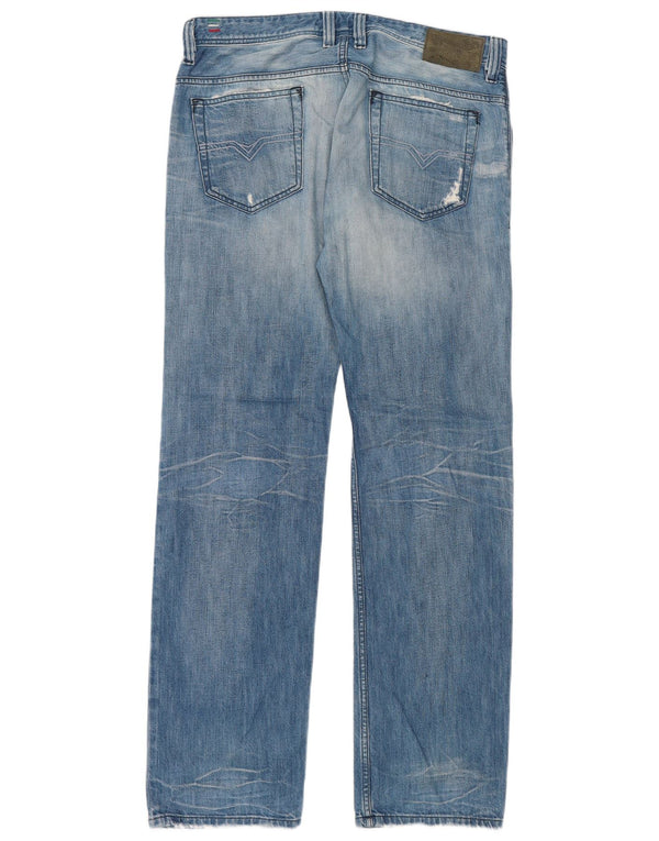 Мужские джинсы Diesel Safado Regular Slim Straight W33 L32, синий хлопок