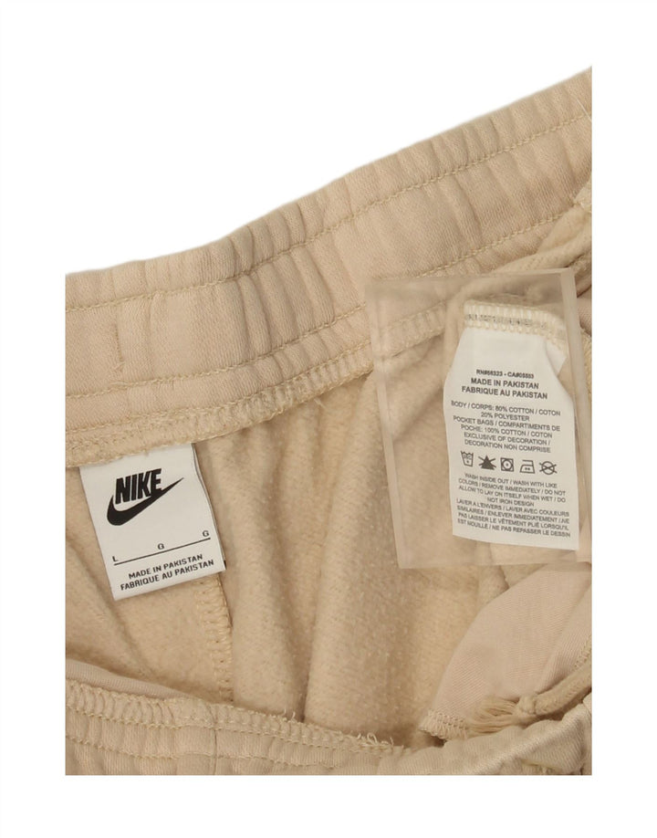 Мужские спортивные шорты Nike, большие бежевые, хлопок