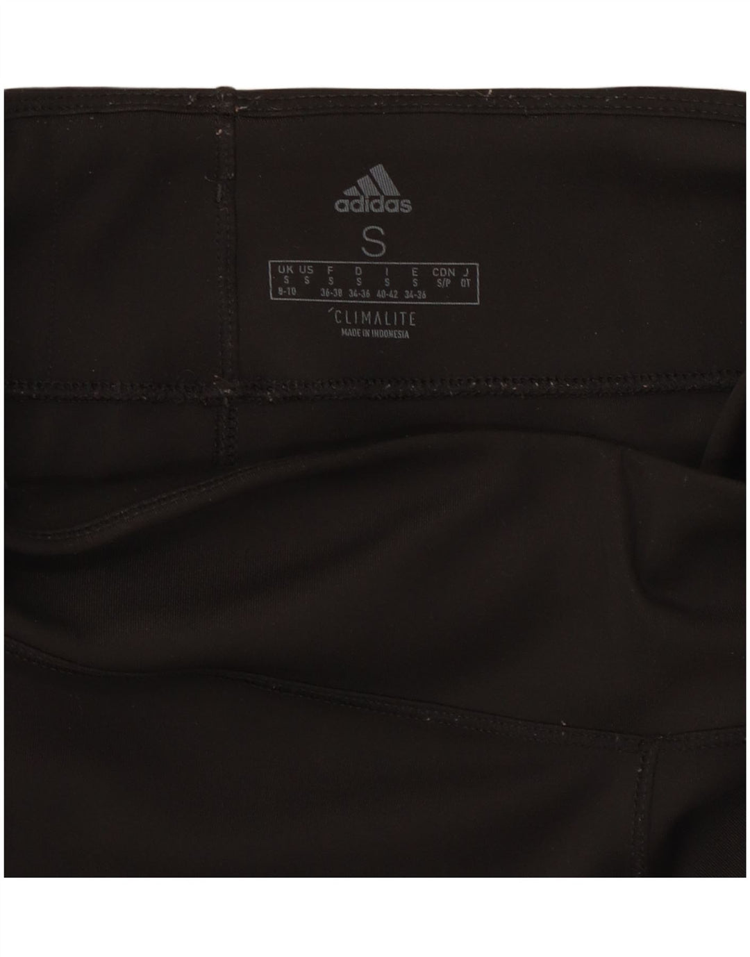 Женские леггинсы Adidas Climalite UK 8/10, маленькие черные из полиэстера
