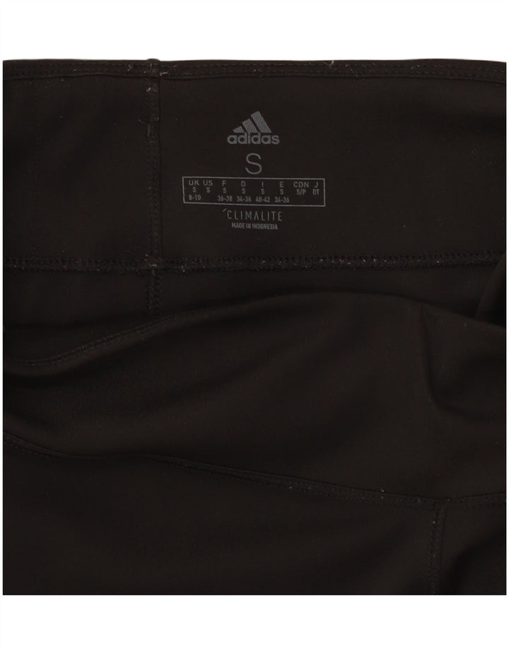 Женские леггинсы Adidas Climalite UK 8/10, маленькие черные из полиэстера