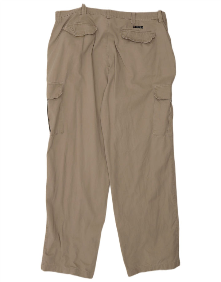 Мужские прямые брюки-карго Chaps W38 L32, серые, хлопковые
