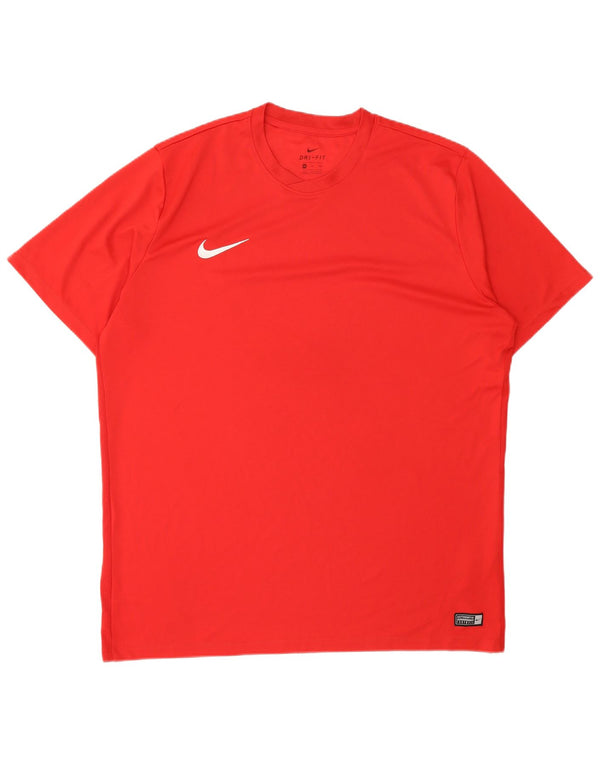 Мужская футболка NIKE Dri Fit 2XL, красный полиэстер