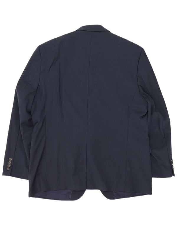 Мужской пиджак Chaps с 2 пуговицами, Великобритания 46, 3XL, темно-синий, шерстяной