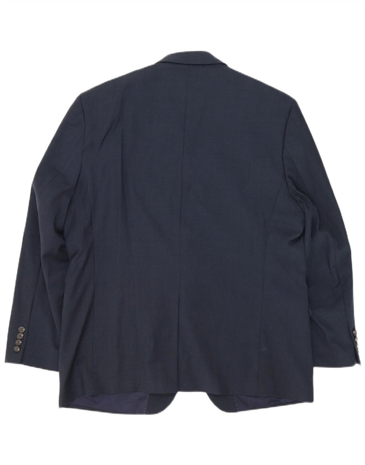 Мужской пиджак Chaps с 2 пуговицами, Великобритания 46, 3XL, темно-синий, шерстяной