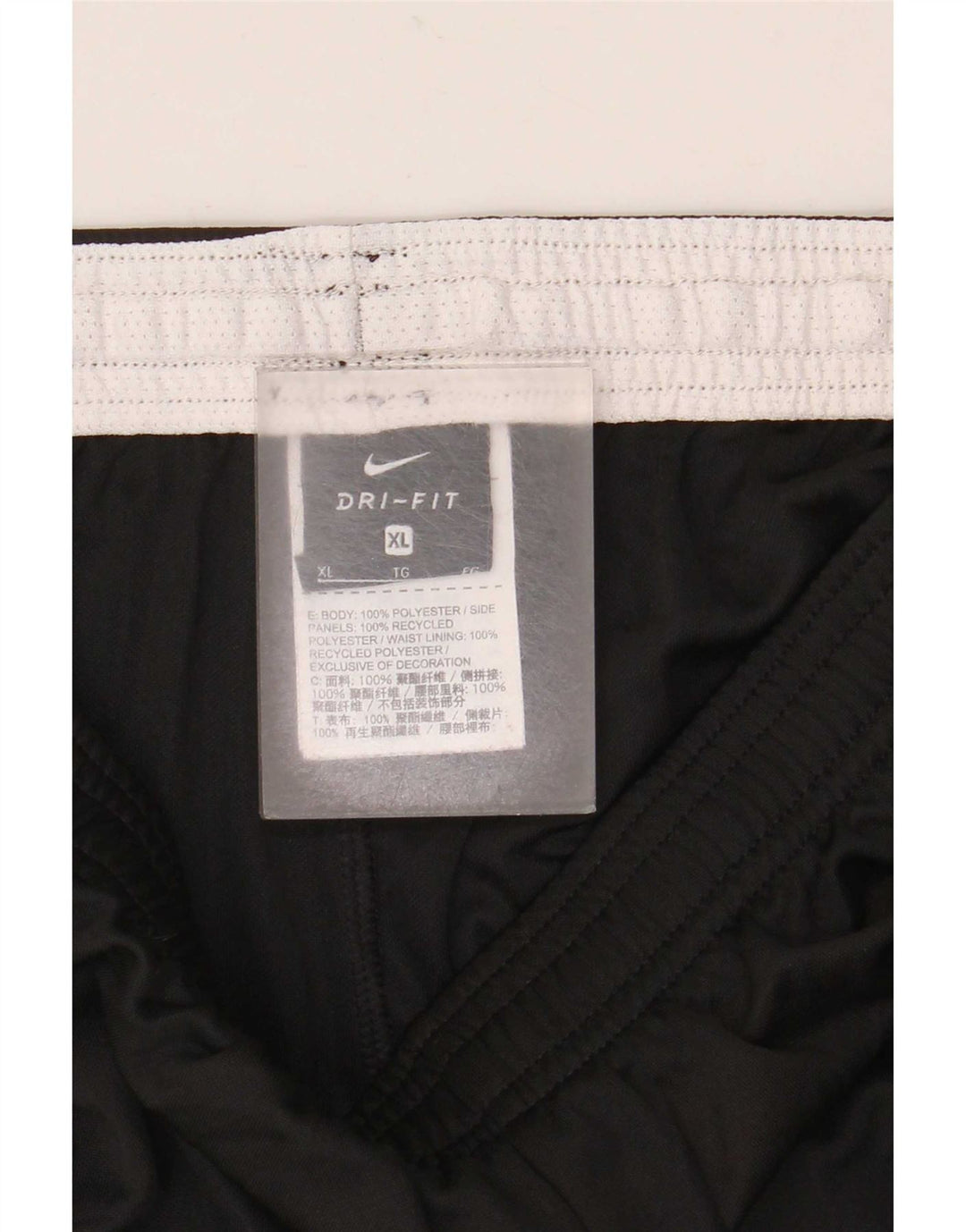 Мужские спортивные шорты Nike Dri Fit XL, черные, полиэстер с цветными блоками