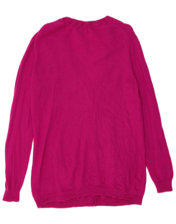 Женский кардиган Hobbs UK 14, большой бордовый кашемировый свитер