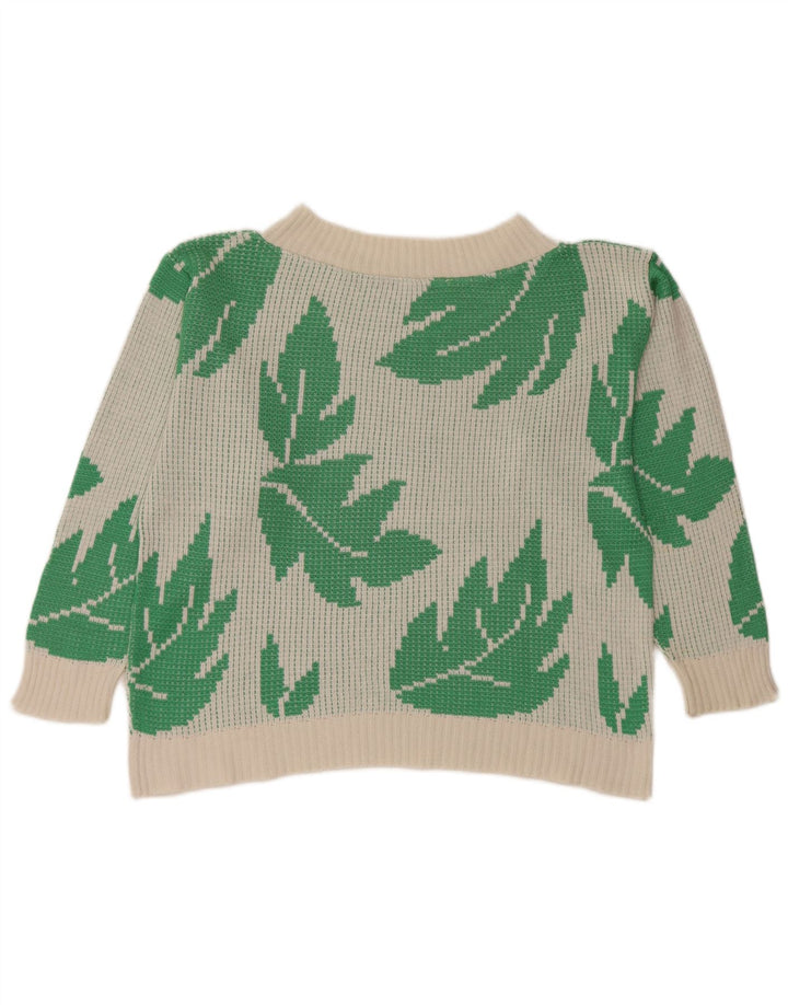 Винтажный женский укороченный свитер с вырезом лодочкой, Великобритания, 10, маленький белый акрил