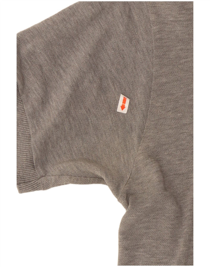 Мужская рубашка-поло LACOSTE, размер 3, маленькая, серая, хлопок