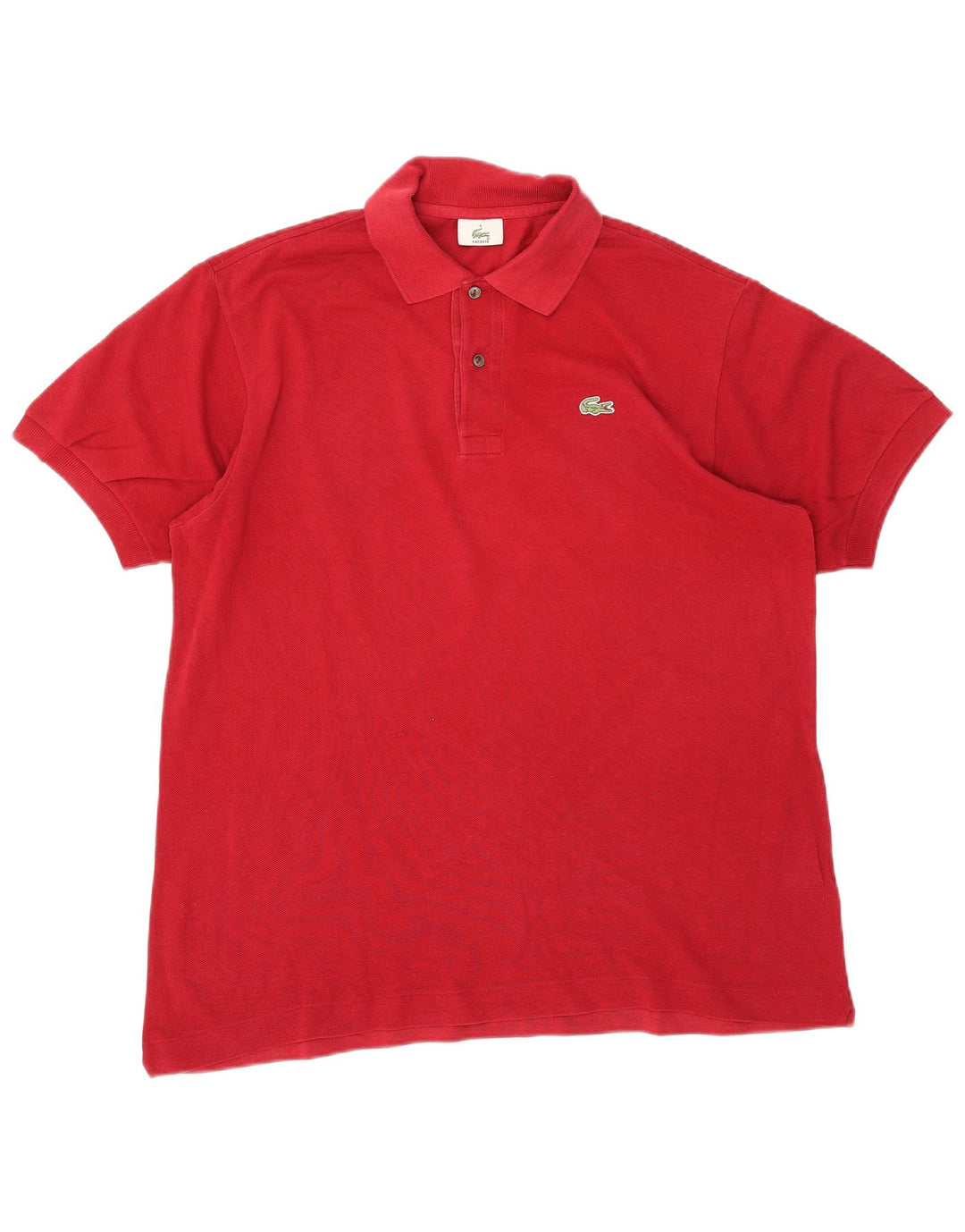 Мужская рубашка-поло Lacoste, размер 6 XL, красный хлопок