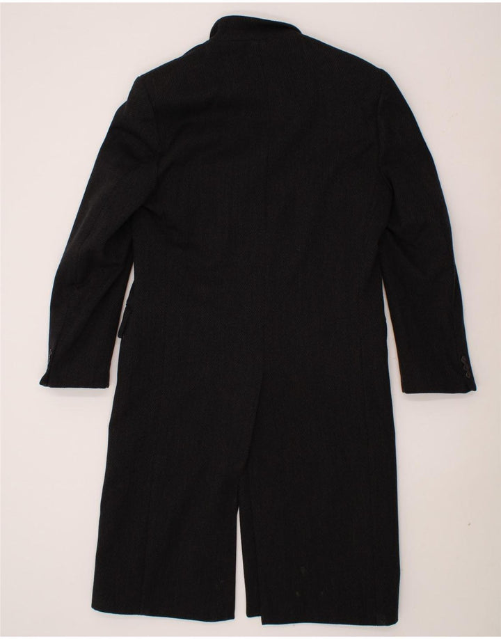 ВИНТАЖНОЕ Мужское Пальто UK 38 Среднее Черное