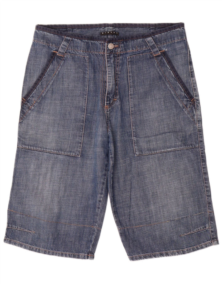Мужские джинсовые шорты карго Sisley IT 48 Medium W34 Синие, хлопок