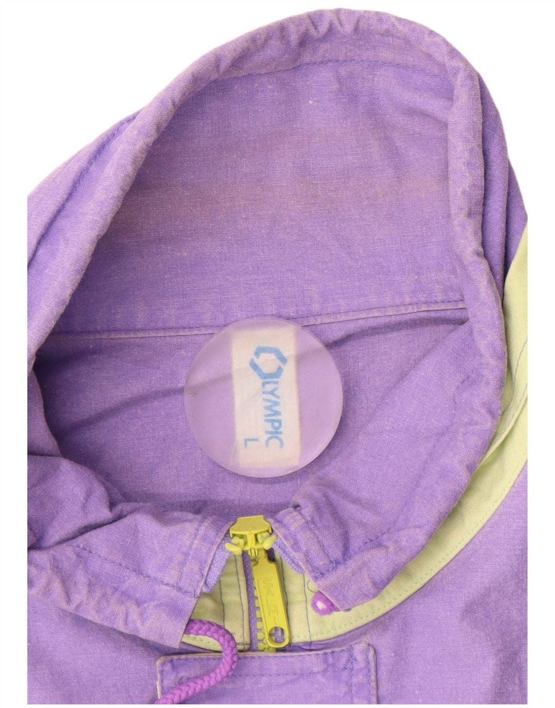 Винтажная мужская куртка-бомбер UK 40, большая фиолетовая, хлопок