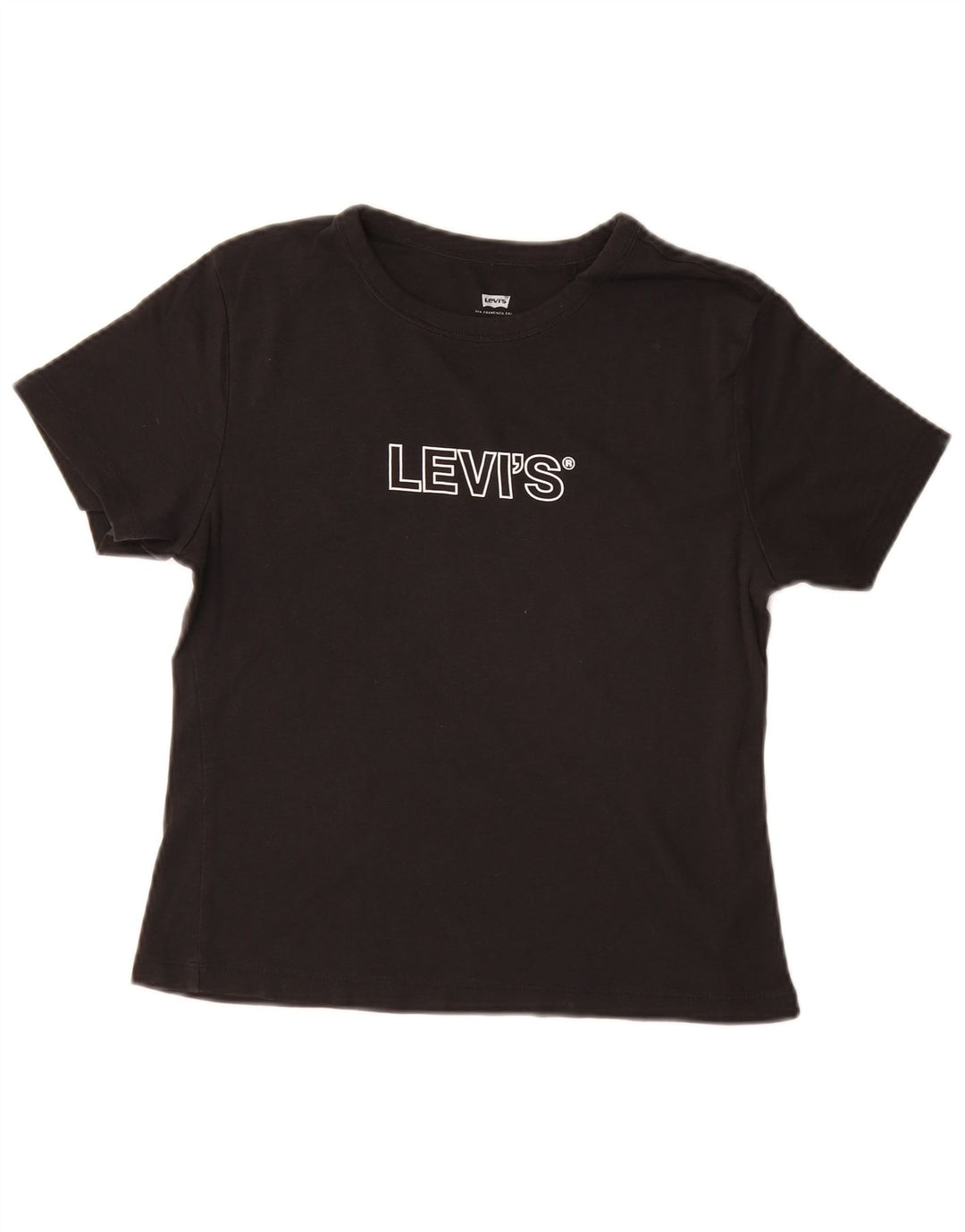 Женская футболка с рисунком Levi's Top UK 12, средний черный