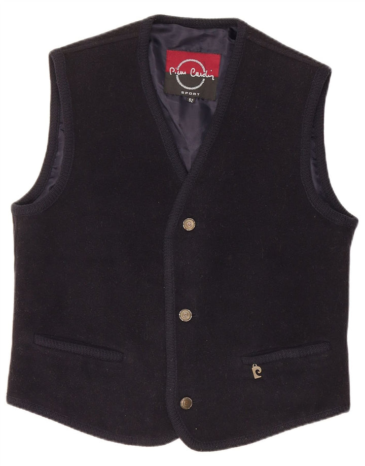 Мужской жилет Pierre Cardin IT 52, темно-синий, шерсть