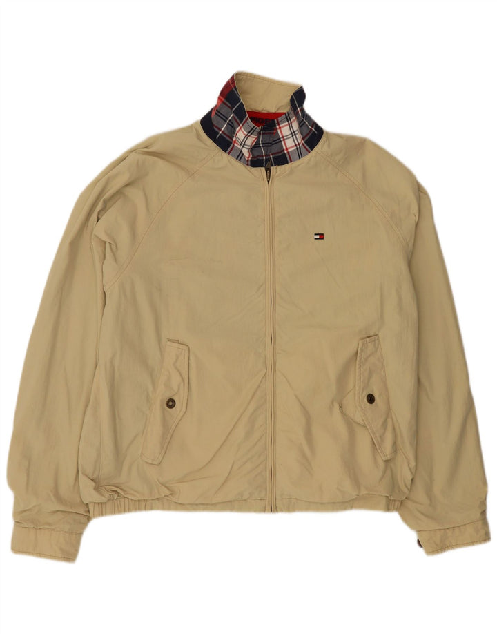 Мужская двусторонняя куртка TOMMY HILFIGER UK 38, средний темно-синий в клетку, нейлон