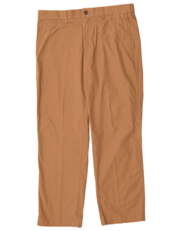 Мужские прямые брюки чинос Marks & Spencer Blue Harbour W34 L29 коричневые