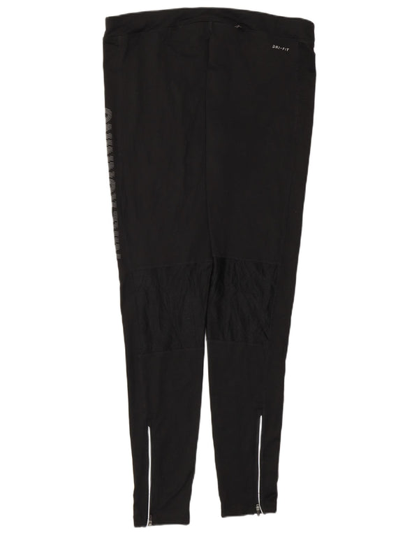 Женские леггинсы с рисунком NIKE Dri Fit UK 18 XL, черный полиэстер