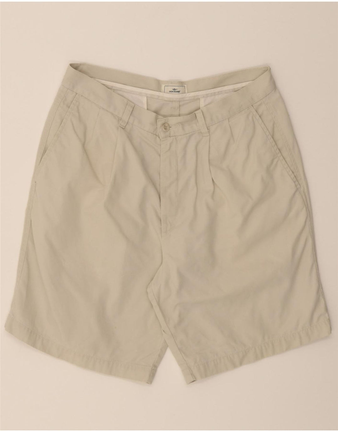 DOCKERS Womens Chino Shorts W33 Large Beige Cotton Vintage Dockers and Second-Hand Dockers from Messina Hembry 