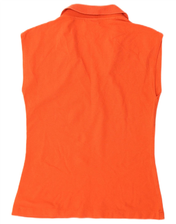 Женская рубашка-поло без рукавов Lacoste UK 12 Medium Orange
