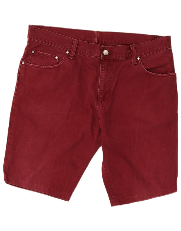 Мужские джинсовые шорты Carhartt W36, большие бордовые, хлопок