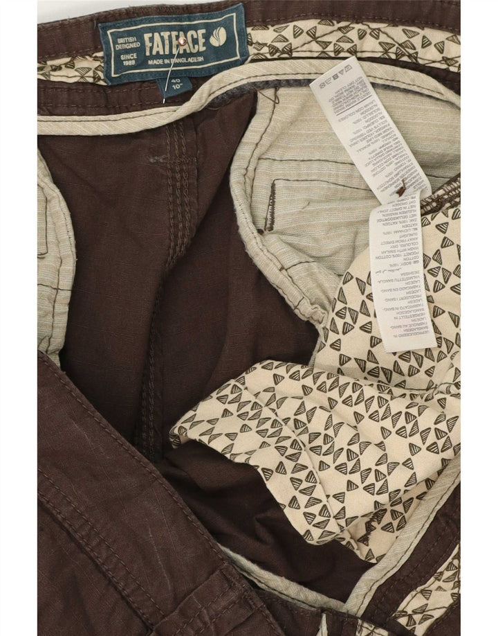 Мужские шорты-карго Fat Face XL W40, коричневые, хлопок