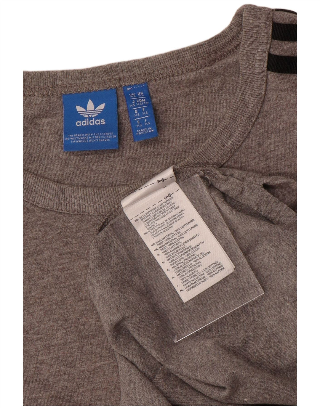 Мужская футболка Adidas Top XS Серый хлопок