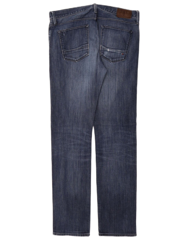 Мужские прямые джинсы Tommy Hilfiger Denton W31 L32, синий хлопок