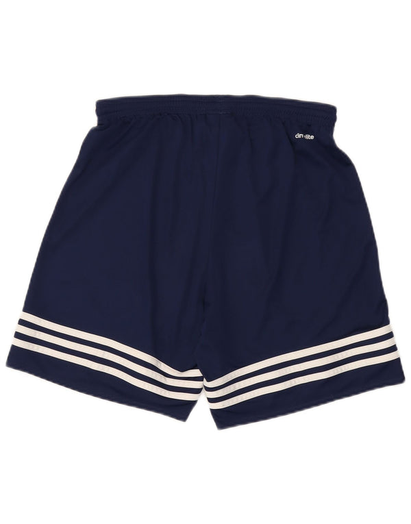 Мужские спортивные шорты Adidas Climalite, маленькие, темно-синие, полиэстер