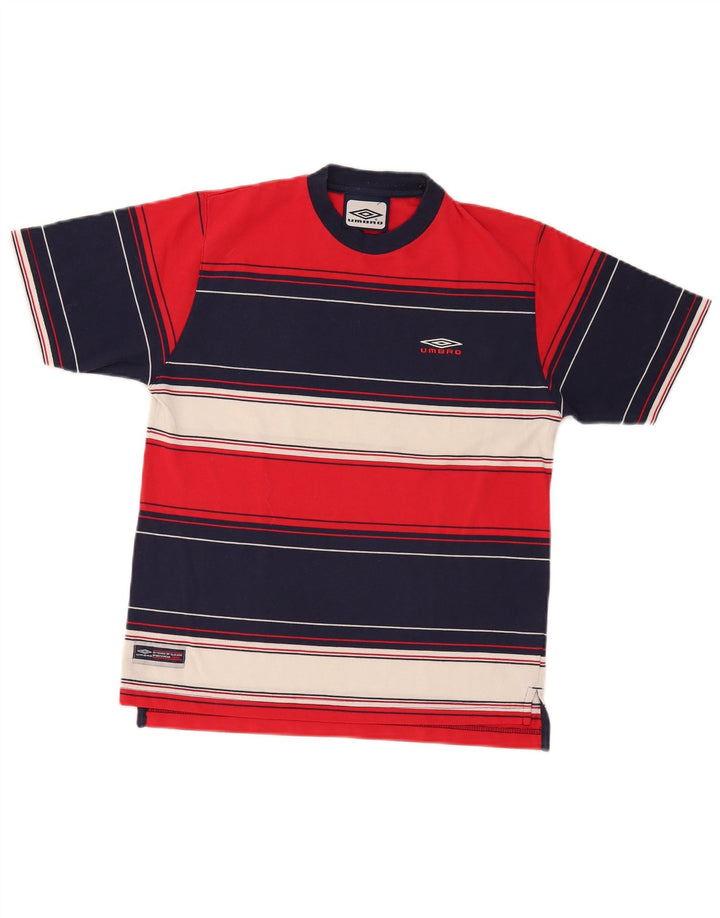 Мужская футболка Umbro, маленькая, разноцветная в полоску
