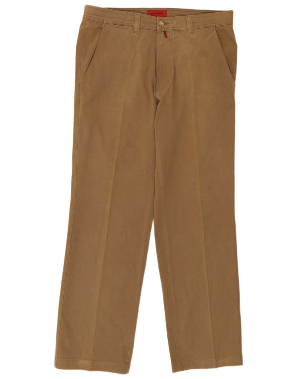 Мужские прямые брюки чинос Pierre Cardin W38 L34 бежевого цвета, хлопок