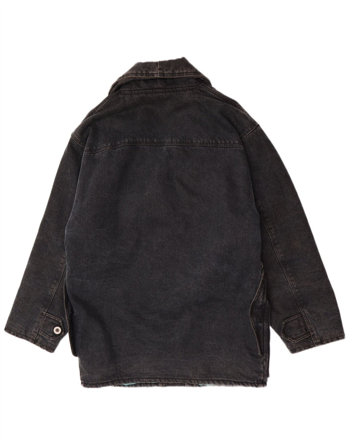 Мужская джинсовая куртка Blue Side UK 40, большая черная