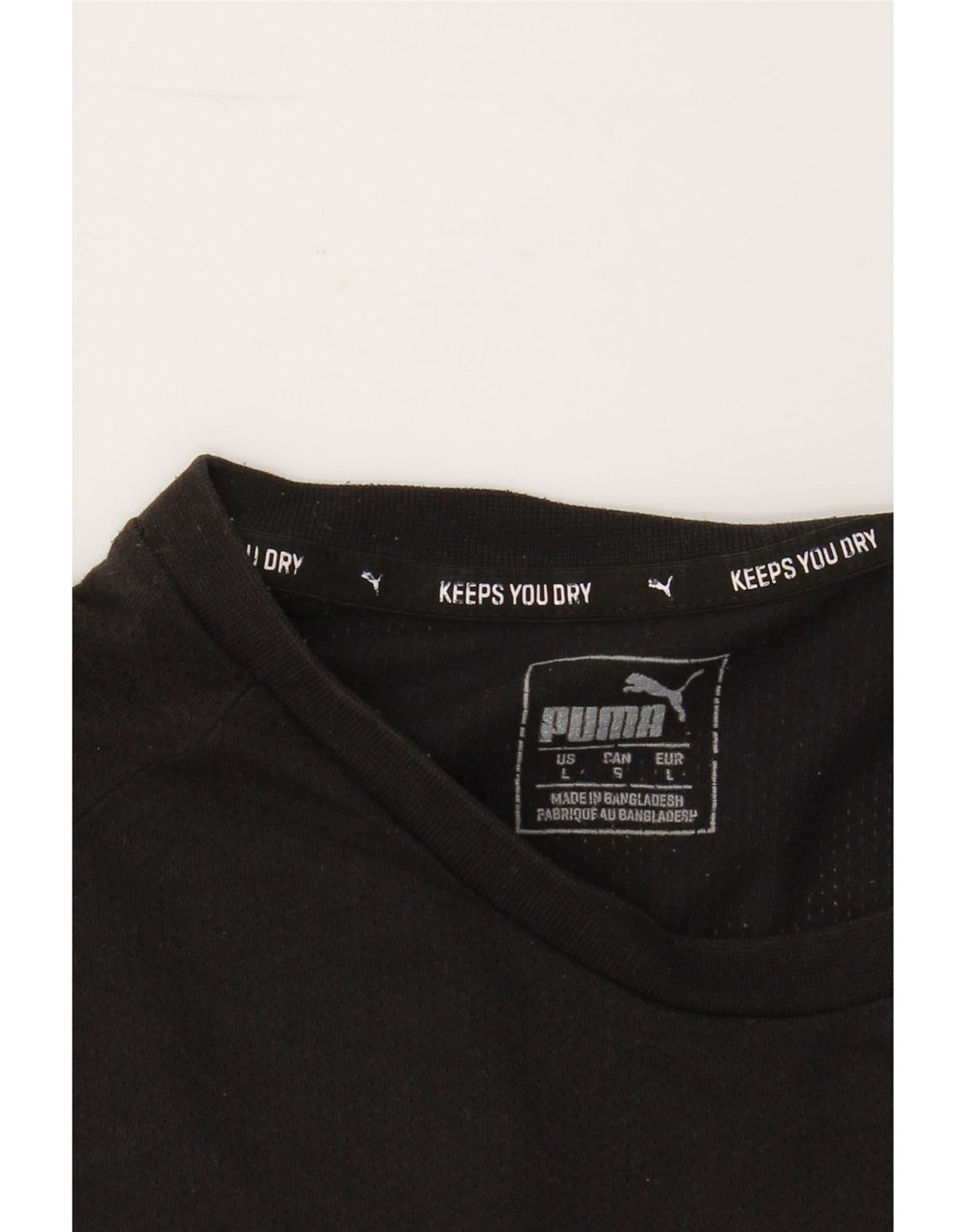 PUMA Mens T-Shirt Top Large Black Cotton Vintage Puma and Second-Hand Puma from Messina Hembry 