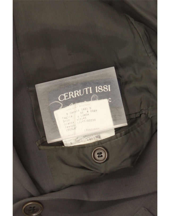 Мужской пиджак Cerruti 1881 на 3 пуговицах IT 52 XL Черный Cupro