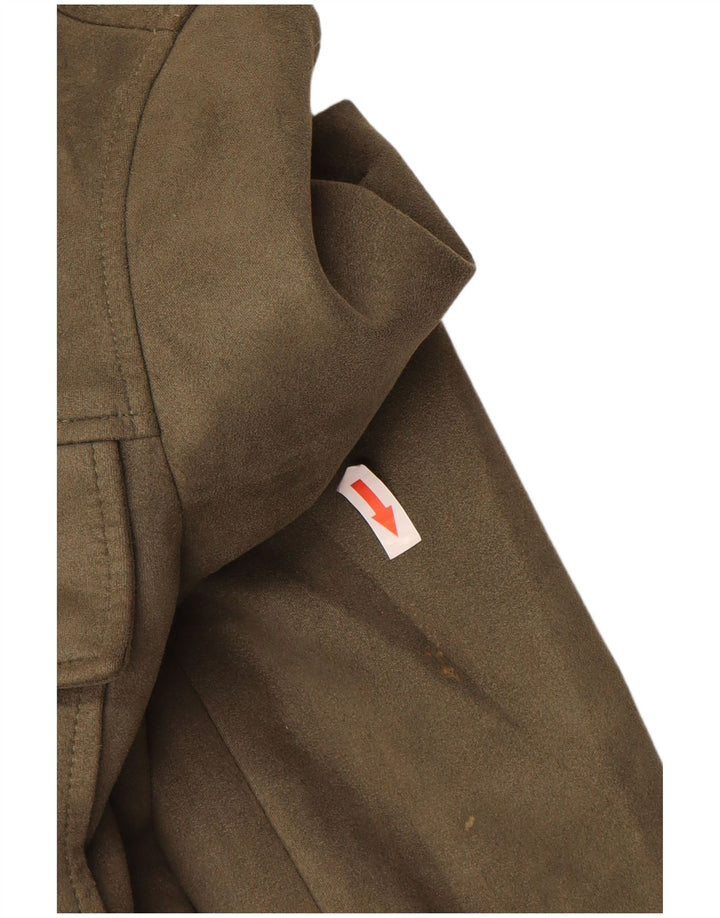 Женский бомбер Marks & Spencer UK 10, маленький, цвет хаки, полиэстер