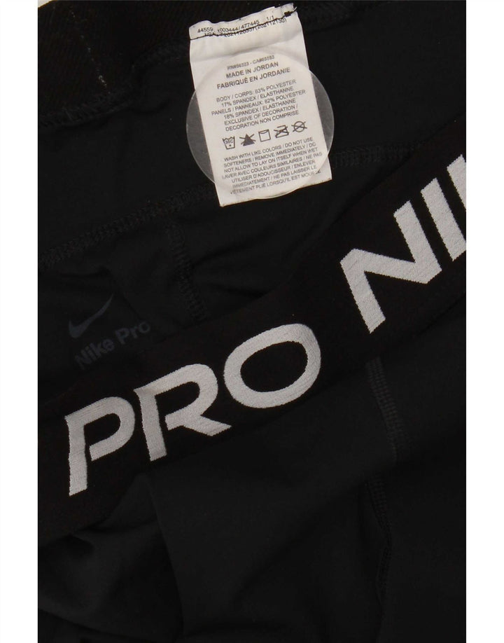 Женские леггинсы с рисунком Nike UK 18 XL, черный полиэстер