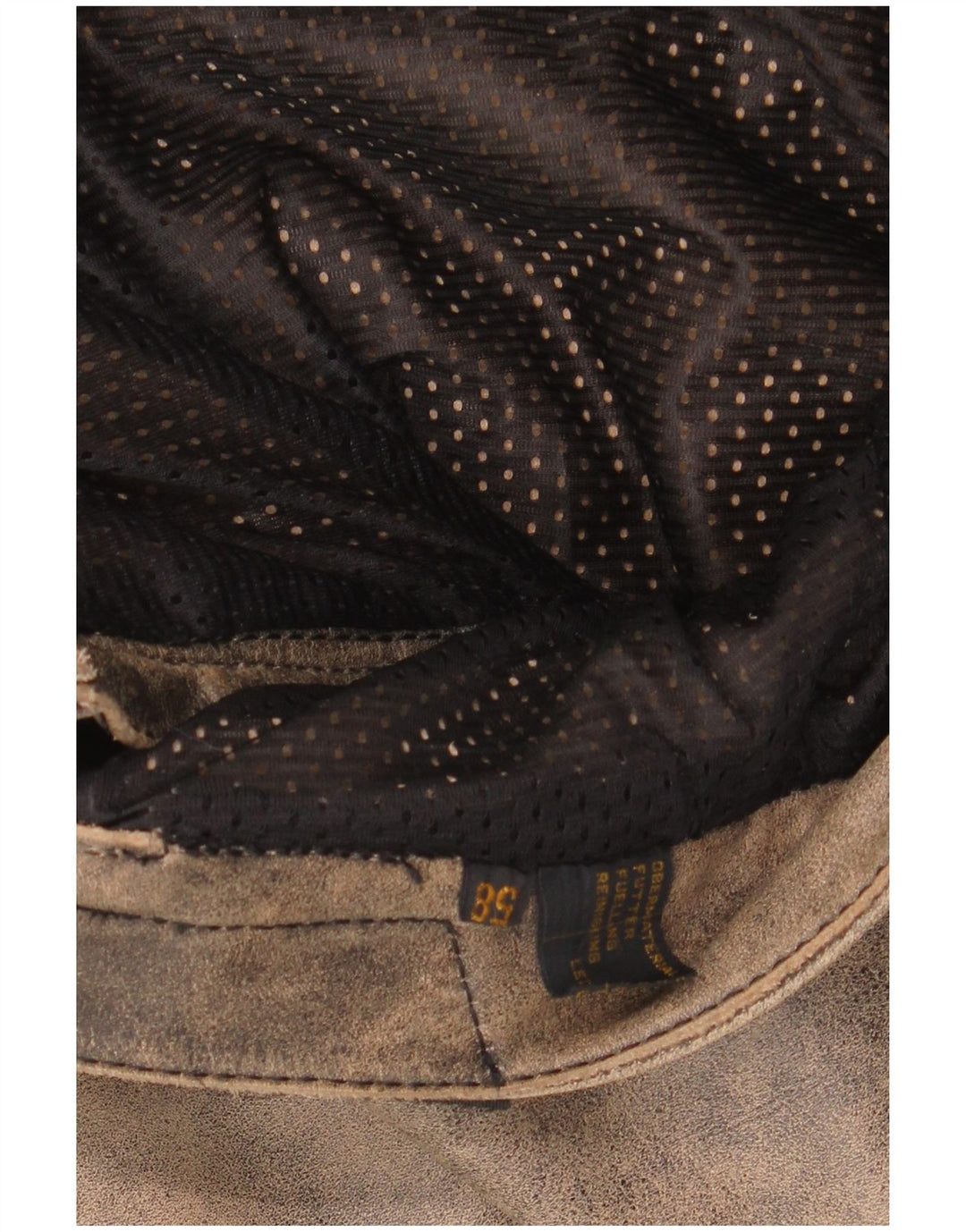 Мужские байкерские брюки MODEKA, размер 58 3XL W36 L31, серые кожаные цвета тай-дай