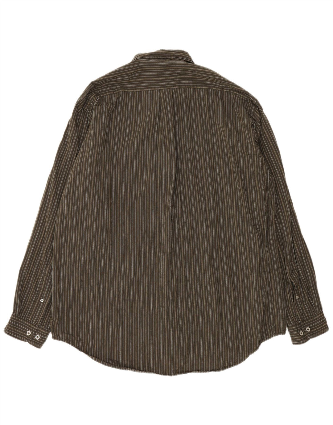 Мужская рубашка Marlboro Classics 2XL, хлопок в полоску цвета хаки