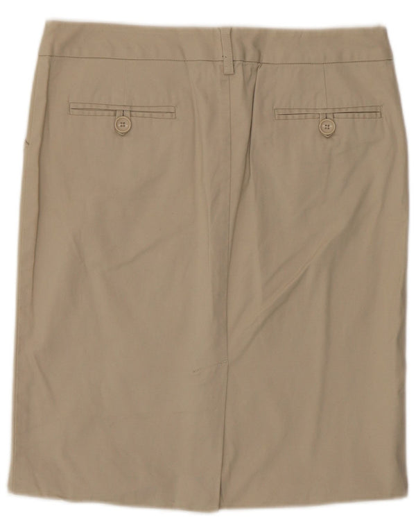 Benetton Женская прямая юбка с заниженной талией IT 40 Small W30 Бежевая