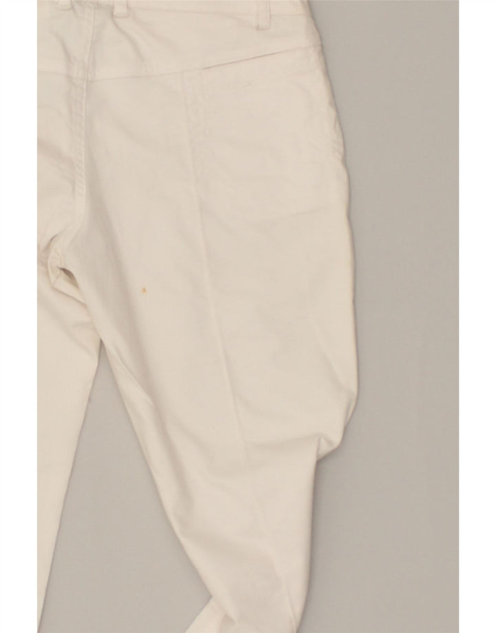 NIKE Womens Skinny Casual Trousers UK 8 Small W29 L32  White Cotton | Vintage Nike | Thrift | Second-Hand Nike | Used Clothing | Messina Hembry 