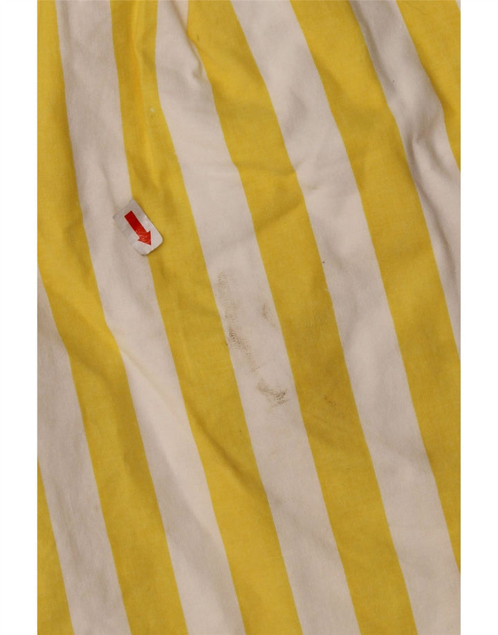 ВИНТАЖНЫЕ женские широкие шорты чинос EU 42, большие W30, в желтую полоску