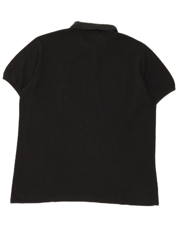 Мужская рубашка-поло LACOSTE, размер 6 XL, черный хлопок