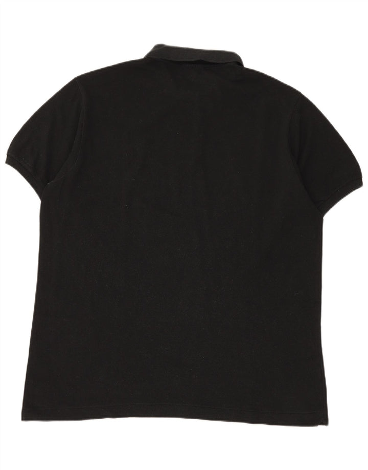 Мужская рубашка-поло LACOSTE, размер 6 XL, черный хлопок