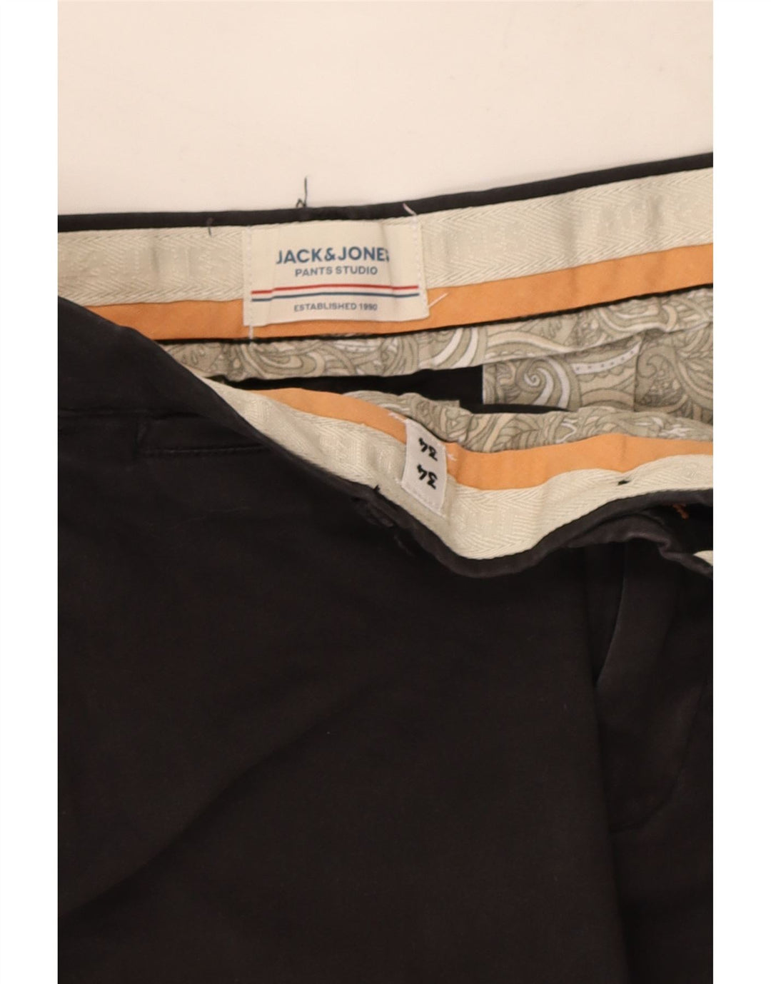 Брюки-чиносы Jack & Jones мужские узкие W34 L31 черные