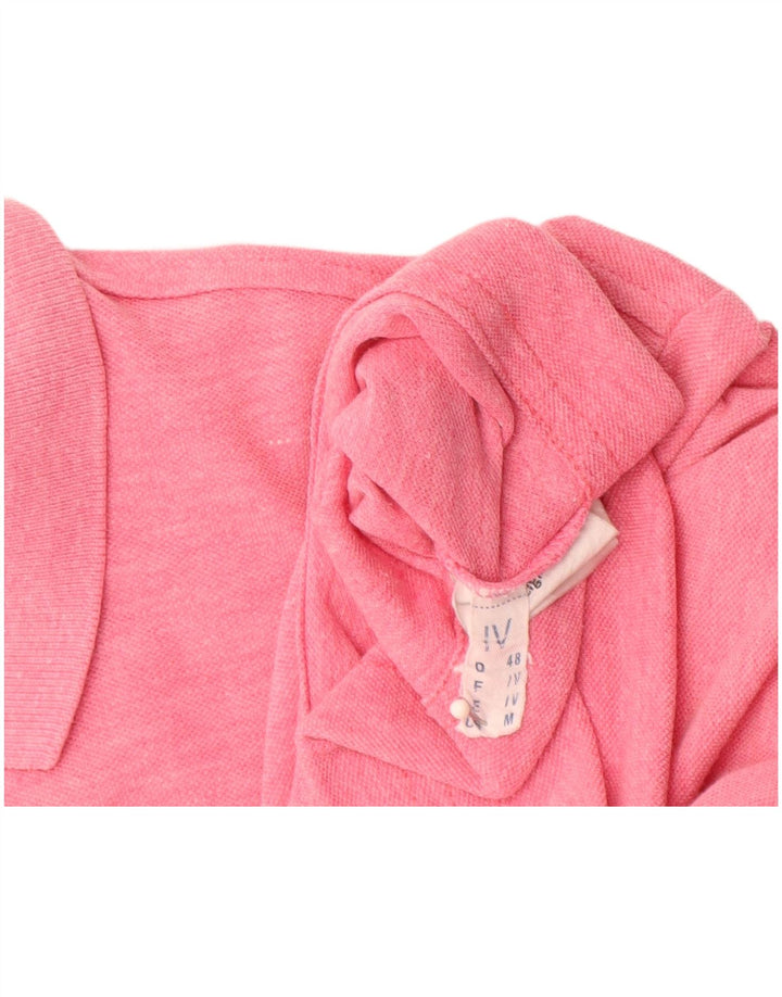 SERGIO TACCHINI Мужская рубашка-поло из хлопка среднего розового цвета