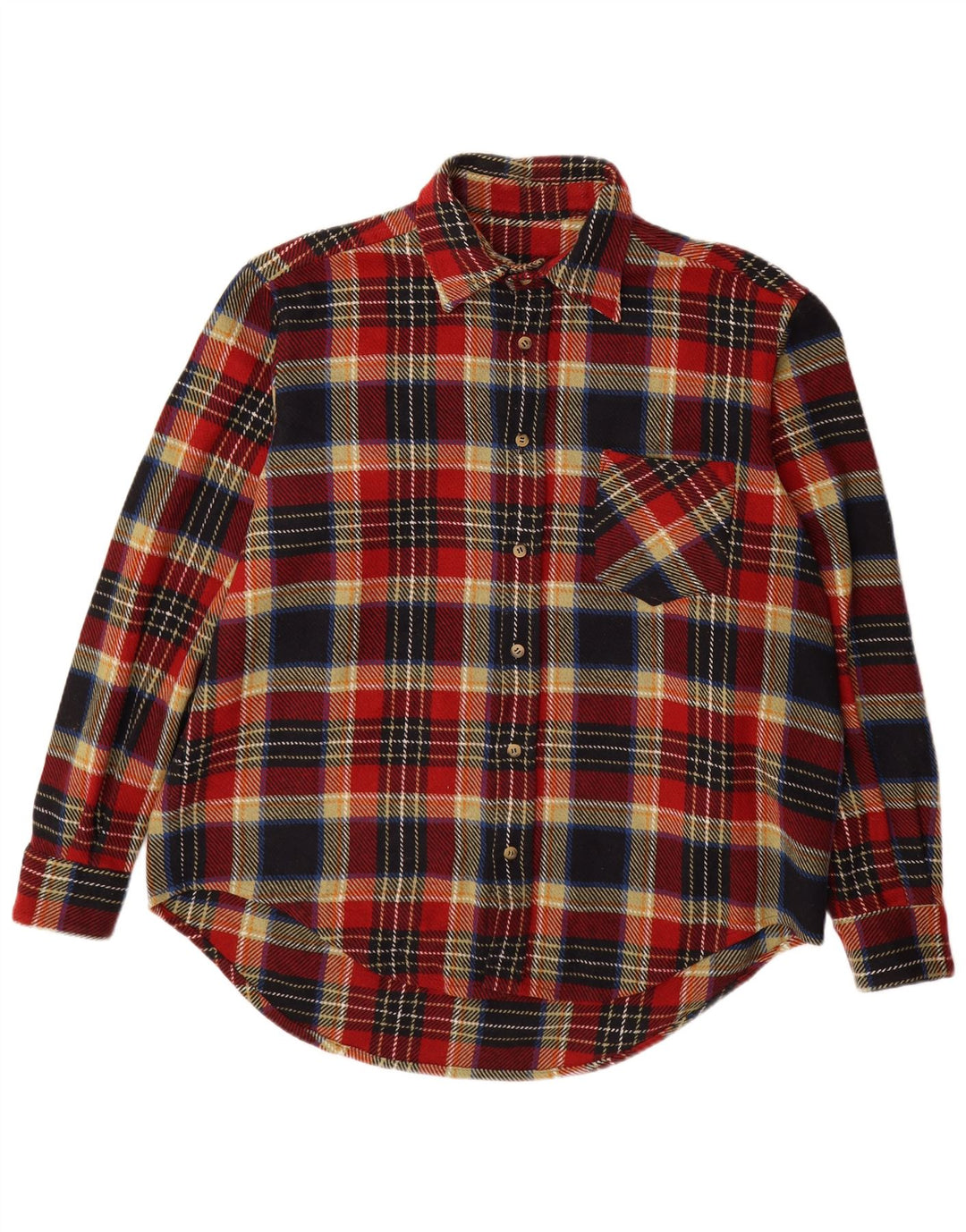 Мужская фланелевая рубашка VINTAGE XL в разноцветную клетку